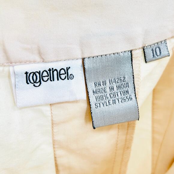 Retro Cream Red Water Color Floral Boho Print Maxi Skirt - Picture 7 of 8